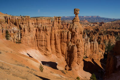 View of rock formations