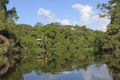 Remote research station in the rain forest on tortuguero national park in costa rica