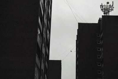 Low angle view of buildings in city