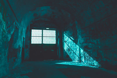 Interior of abandoned building