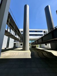 Low angle view of bridge against sky