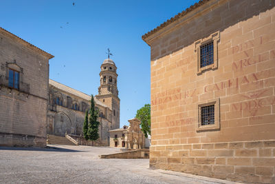 Low angle view of historic building against sky