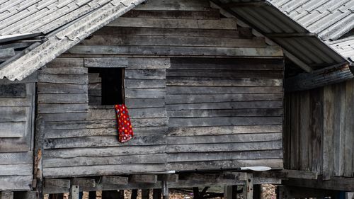 Low angle view of old building