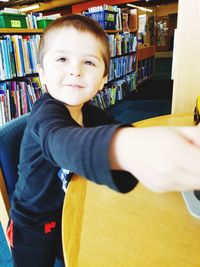 Portrait of smiling boy