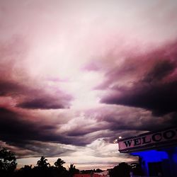 Low angle view of clouds in sky