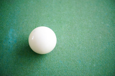 High angle view of ball on table