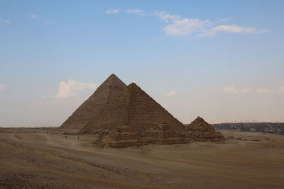 Scenic view of desert against sky