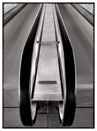 Close-up of escalator