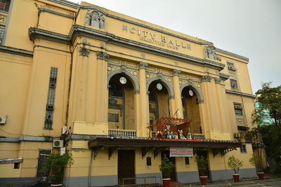 Low angle view of building against sky