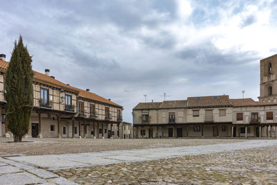 Plaza de la villa, in the spanish town of arevalo