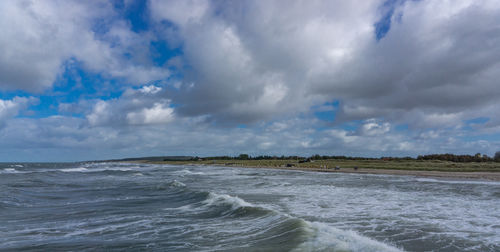 Panoramic view of sea against sky