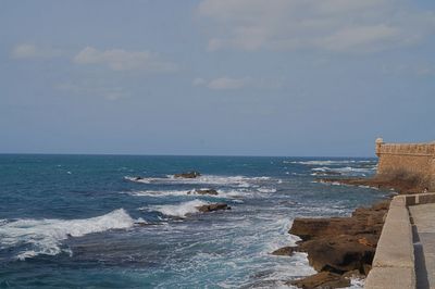 Scenic view of sea against sky