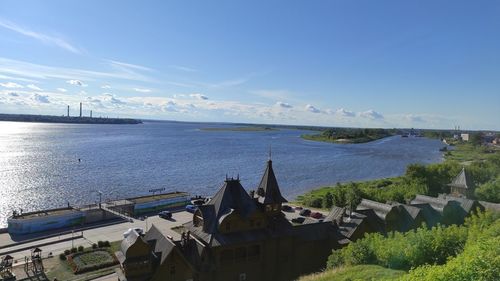 View of the coast of gorodets