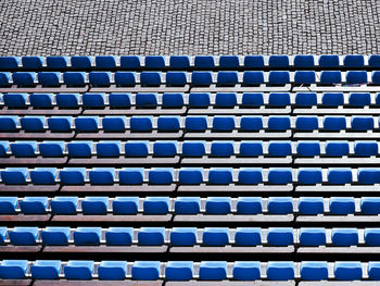 Full frame shot of empty seats