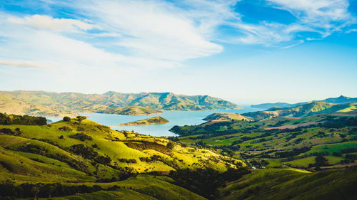 Scenic view of landscape against sky