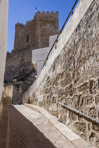 Low angle view of historic building against sky