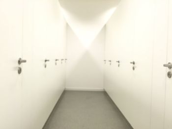 Close-up of empty corridor