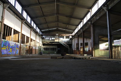 Interior of abandoned building