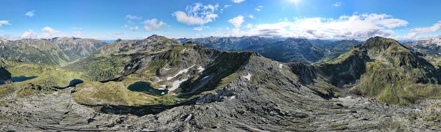 Panoramic view of landscape against sky