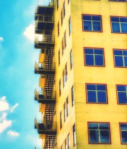 Low angle view of building against sky