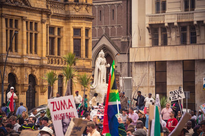 Crowd in a city