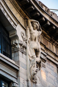 Low angle view of statue