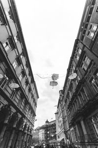Low angle view of buildings against sky