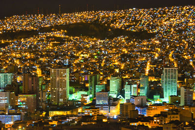 Beautiful cityscape of la paz in bolivia