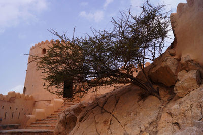 Low angle view of built structure against the sky