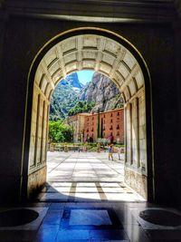 View of archway