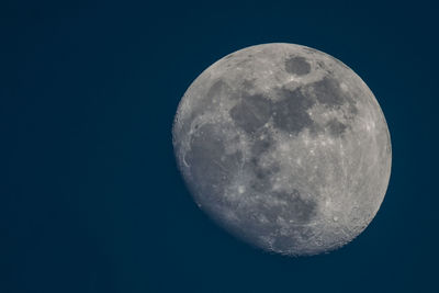 Close-up of moon against sky at night