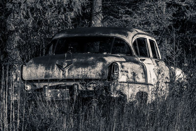 Old building in field