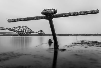 Low angle view of water against sky