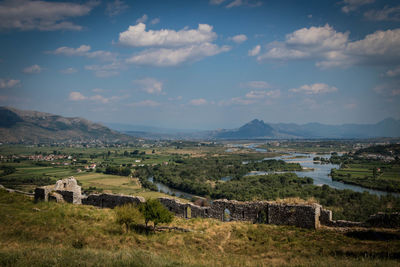Scenic view of landscape against sky
