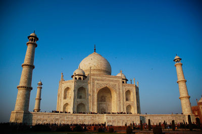 View of historical building against clear sky