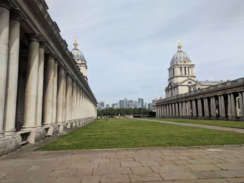 View of building against cloudy sky