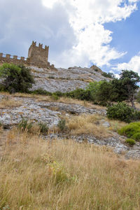 Scenic view of castle against sky