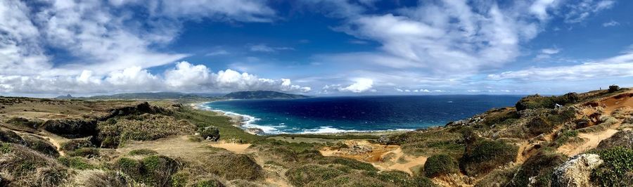 Panoramic view of sea against sky