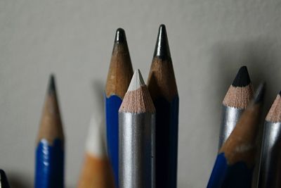 Close-up of colored pencils