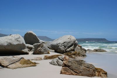 Rocks in sea