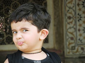 Portrait of cute boy