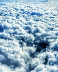 Aerial view of cloudscape