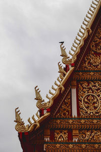 Low angle view of traditional building against sky