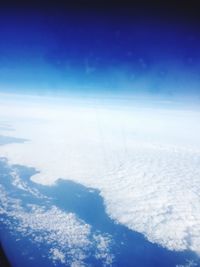 Aerial view of cloudscape