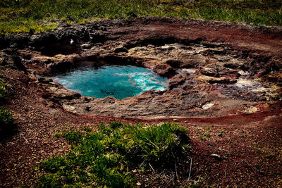 High angle view of landscape