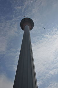 Low angle view of tower against sky