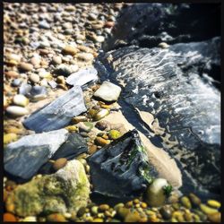 Pebbles on rocks