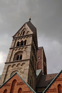 Low angle view of church against sky