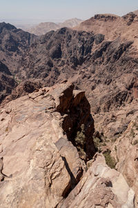 Rock formation on mountain