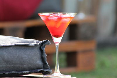 Close-up of drink on table